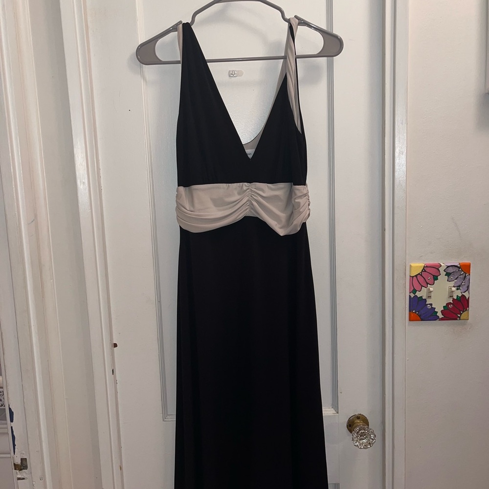 Black and Tan Calvin Klein Dress